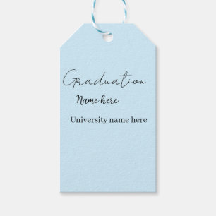 voeg je tekst toe eenvoudig afstuderen voeg school cadeaulabel