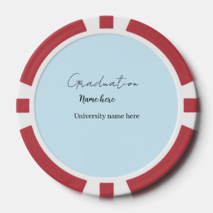 voeg je tekst toe eenvoudig afstuderen voeg school poker chips