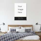 Voeg je trouwfotocanvas toe. canvas afdruk (Insitu (Slaapkamer))