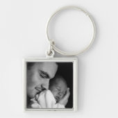 Voeg je vader's foto toe sleutelhanger (Voorkant)