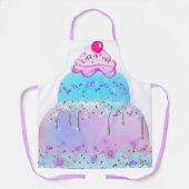 Voeg jouw naam Big Cake schort toe (Voorkant)