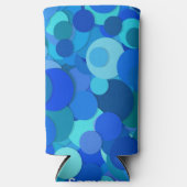 Voeg Jouw naam Blauwe Bubbles Abstract design toe (Voorkant)