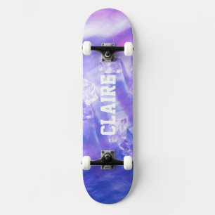 Voeg Jouw naam Cool Ice Paarse toe Skateboard