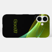 Voeg Jouw naam Dreamweaver Green Yellow Abstract S Case-Mate iPhone Case (Achterkant (horizontaal))