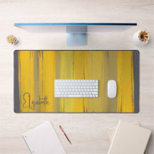 Voeg Jouw naam Elegant Modern Art Chic Grijs Geel 