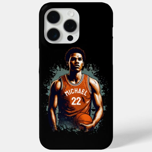 Voeg Jouw naam en Nummer basketballer Custom Case-Mate iPhone Case (Achterkant)