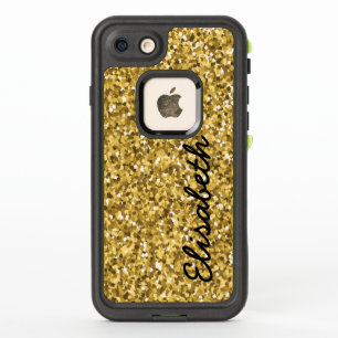 Voeg jouw naam GOLD GLITTER print gepersonaliseerd