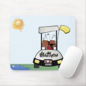 Voeg Jouw naam Golf Mousepad toe Muismat (Met muis)