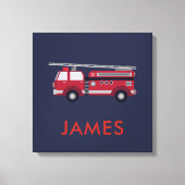 Voeg Jouw naam Red Fire Specialized toe Canvas Afdruk (Voorkant)