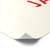 Voeg Jouw naam Red Fire Specialized toe Poster (Hoek)