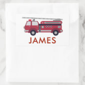 Voeg Jouw naam Red Fire Specialized toe Rechthoekige Sticker (Tas)