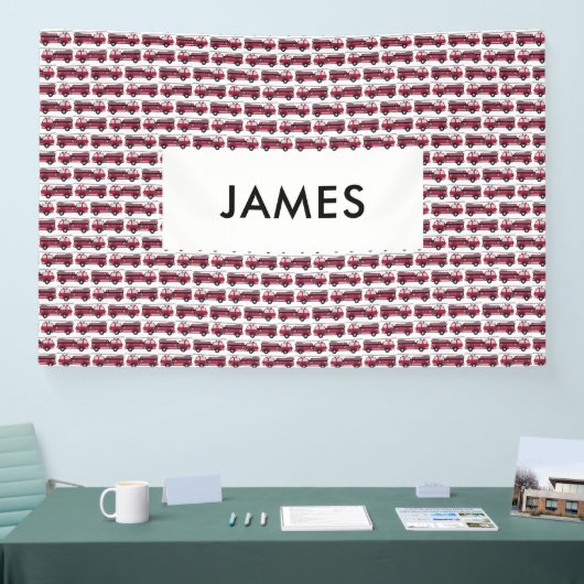 Voeg Jouw naam Red Fire Specialized toe Spandoek (Beurs)