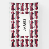 Voeg Jouw naam Red Fire Specialized toe Spandoek (Verticaal)