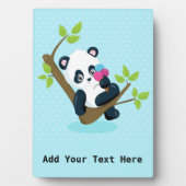 Voeg Jouw naam/Tekst toe - Tabletop met Easel Fotoplaat (voorkant)