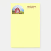 Voeg Jouw naam toe aan Red Barn met Blue Sky Post-it® Notes (Voorkant)