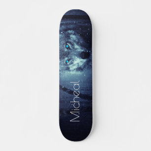 VOEG JOUW NAAM/Wolf aan in het sneeuwskateboard Skateboard