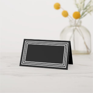 Voeg Jouw tekst Black toe met Triple White Borders