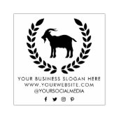 VOEG JOUW TEKST GEIT GEPERSONALISEERD TOE 	RUBBERSTEMPEL (Afrduk)