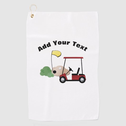 Voeg Jouw tekst Golf Towel toe Golfhanddoek (Voorkant)