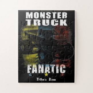 Voeg jouw tekst monstervrachtwagenpuzzel toe legpuzzel