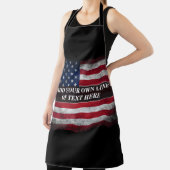 Voeg jouw tekst op Amerikaanse vlag toe Schort (Insitu)