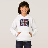 Voeg jouw tekst op het Engelse vlag Sierkussen toe (Voorkant volledig)