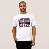 Voeg jouw tekst op het Engelse vlag Sierkussen toe T-shirt (Voorkant volledig)