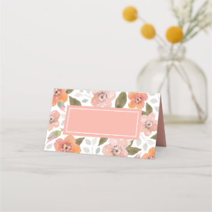 Voeg Jouw tekst Peach Delicate Floral toe