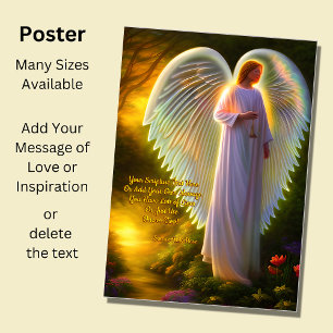 Voeg Jouw tekst toe, Guardian Angel Shimmering Win Poster
