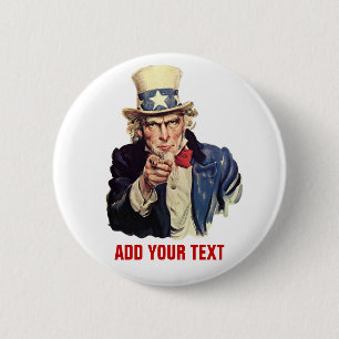 Voeg Jouw tekst toe Ronde Button 5,7 Cm