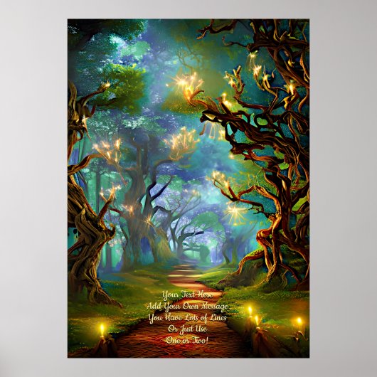 Voeg Jouw tekst toe, uit de duisternis, Sparkles & Poster (Voorkant)