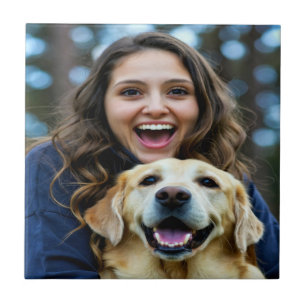 Voeg Labrador Retriever Foto Personaliseer toe Tegeltje