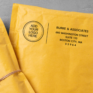 Voeg Logo Business Return-adres toe Zelfinktende Stempel