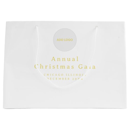 Voeg Logo Custom Text Gift Bag toe Groot Cadeauzakje (Voorkant)