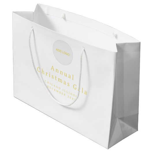 Voeg Logo Custom Text Gift Bag toe Groot Cadeauzakje (Achterkant Gekanteld)