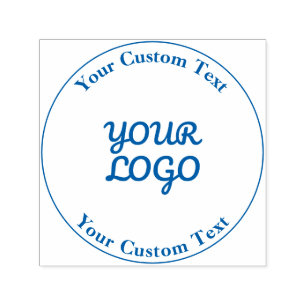 Voeg Logo Eenvoudig bewerkbaar ontwerp toe Zelfinktende Stempel