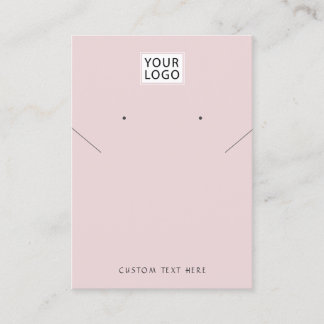 Voeg logo Joodse zwarte ketting oorscherm toe Visitekaartje