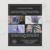 Voeg Logo Photo Grid Collage Black Promo toe Flyer (Voorkant)