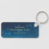 Voeg Logo QR Code Blue Gold Sleutelhanger toe (Voorkant)