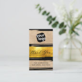 Voeg Logo & QR Code Moderne Gepersonaliseerd toe D Visitekaartje (Staand voorkant)