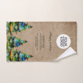 Voeg Logo Rustige kerstboompromotie toe Handdoek (Handdoek)