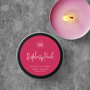 Voeg Logo Script Custom Color Minimal Product toe Ronde Sticker