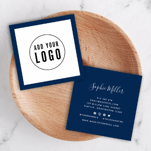 Voeg Logo toe met bewerkbare Border Color Social M Vierkante Visitekaartje