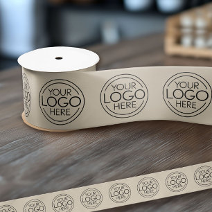 Voeg Logo toe voor Business Branding Taupe Lint