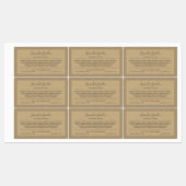 Voeg merkkalligrafie-ingrediënten Kraft Labels toe (Vel)