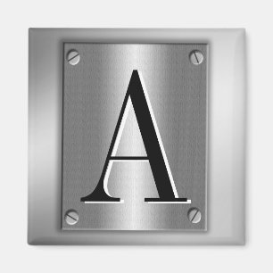 Voeg Monogram op metaalblik met de Magnet van de S Magneet