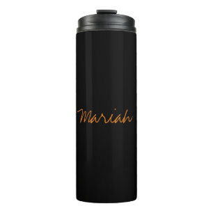 Voeg naam Elegant Creatief Klassiek Handschrift to Thermosbeker