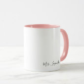 Voeg naam en jaar toe, persoonlijk aangepast. Het  Mok (Voorkant rechts)