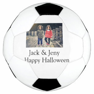 voeg naam foto tekst Halloween kinder meisje jonge Voetbal