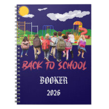Voeg Naam Foto Toe Back-To-School Notitieboek